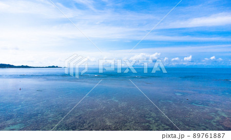 【空撮】石垣島 米原ビーチ 89761887