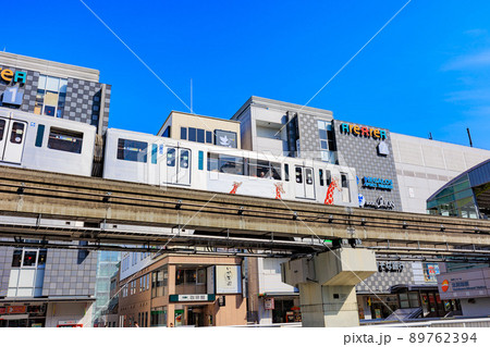 東京 立川市 立川駅南口の都市風景 多摩モノレール 東京 立川市 立川駅南口の都市風景 多摩モノレール 89762394