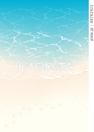 砂浜とカモメの足跡(縦長レイアウト) 砂浜とカモメの足跡(縦長レイアウト) 89762922