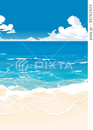 砂浜と波打ち際 砂浜と波打ち際 89762924