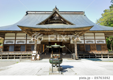 世界遺産　平泉中尊寺本堂　岩手県 89763892