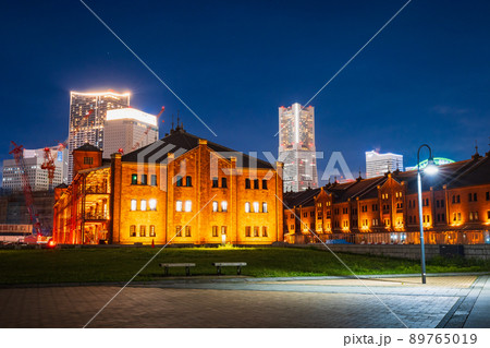 横浜 赤レンガ倉庫 夜景 横浜 赤レンガ倉庫 夜景 89765019