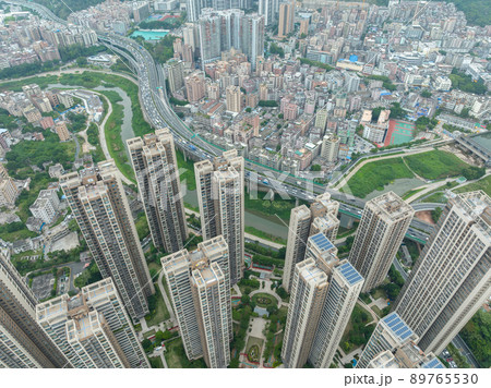Aerial view of landscape in shenzhen, China Aerial view of landscape in shenzhen, China 89765530