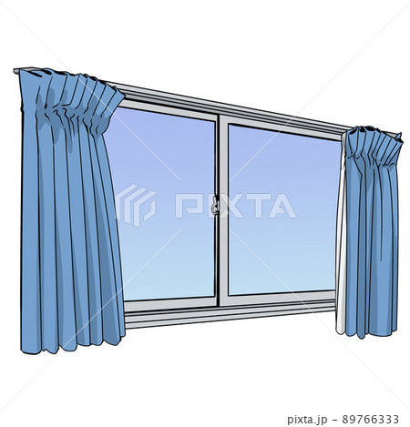 窓のイラストのイラスト素材 [89766333] - PIXTA