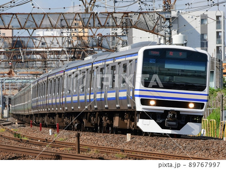 E231系0番台常磐線 成田線120年記念 マト139 スカ色 松戸～柏の写真素材 [89767997] - PIXTA