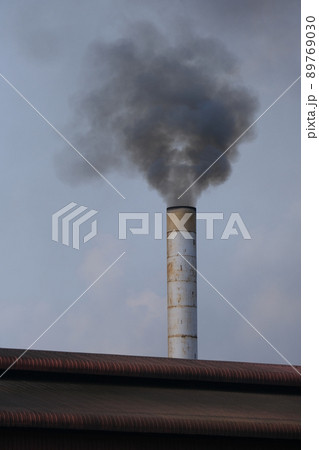 Factory flue emit smoke, pollution, industry that negatively affects the environment Factory flue emit smoke, pollution, industry that negatively affects the environment 89769030