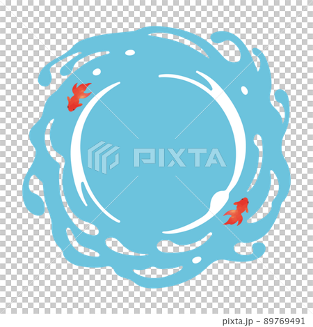 金魚和水流的插圖 89769491