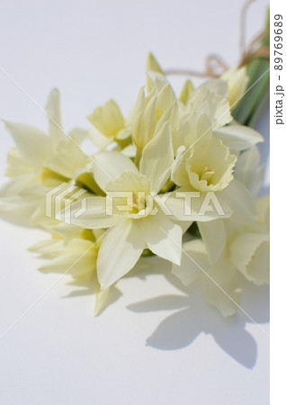 白い雫水仙の花束　  89769689
