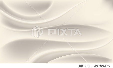 Abstract elegant 3D white gold wave shapes and lines on clean luxury background 89769875