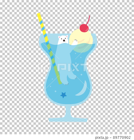 夏イラスト2022（シロクマinソーダ）ベク 89770902