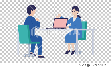 詳しく丁寧にご説明いたします！なイラスト素材 89770945