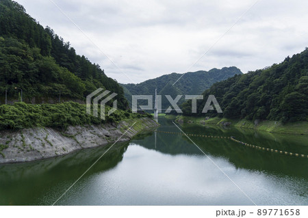 合角漣(さざなみ)大橋が見える風景【西秩父桃湖】/埼玉県秩父市 合角漣(さざなみ)大橋が見える風景【西秩父桃湖】/埼玉県秩父市 89771658