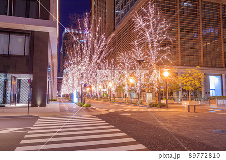 【東京の都市風景】丸の内周辺のイルミネーション 【東京の都市風景】丸の内周辺のイルミネーション 89772810