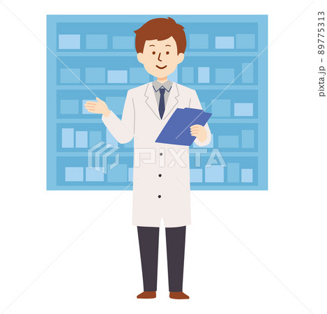 薬剤師の男性のイラスト 89775313