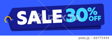 Thirty percent off price discount sale label advertisement 89775444