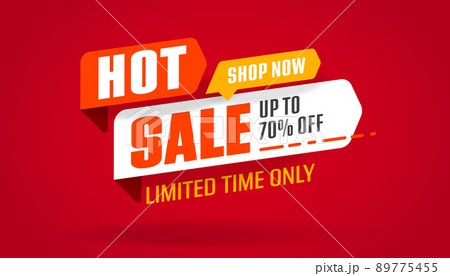 Hot sale 70 percent discount advertisement banner template 89775455
