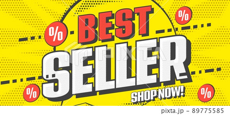 Best seller banner design advertising promotion Vector Image