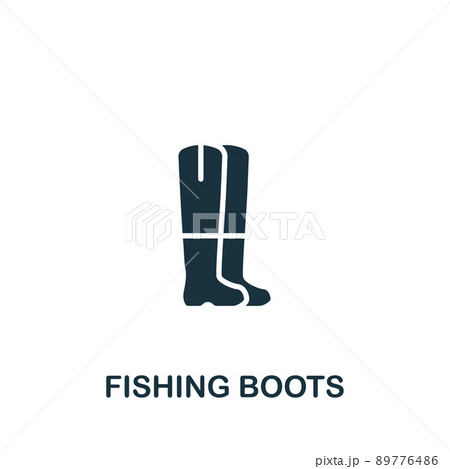 Fishing Boots icon. Monochrome simple Fishing icon for templates, web design and infographics Fishing Boots icon. Monochrome simple Fishing icon for templates, web design and infographics 89776486