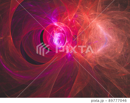 Abstract fractal art background, suggestive of astronomy and nebula. Computer generated fractal illustration art nebula. 89777046