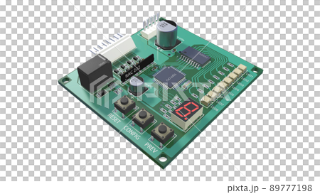 Completed image of electronic board 89777198