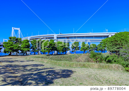 【東京の都市風景】お台場（第三台場）の都市風景 89778004