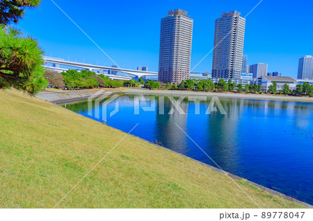 【東京の都市風景】お台場(第三台場)の都市風景 【東京の都市風景】お台場(第三台場)の都市風景 89778047