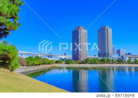【東京の都市風景】お台場(第三台場)の都市風景 【東京の都市風景】お台場(第三台場)の都市風景 89778048