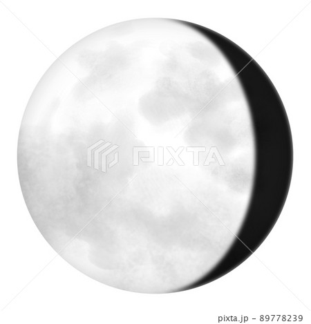 月齢17、居待月のイラスト 89778239