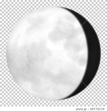 月齢17、居待月のイラスト 89778239