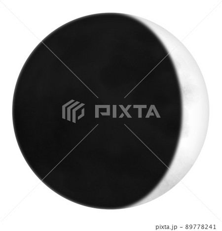 月齢3、三日月のイラスト 89778241