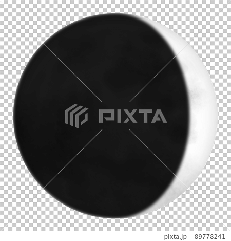 月齢3、三日月のイラスト 89778241