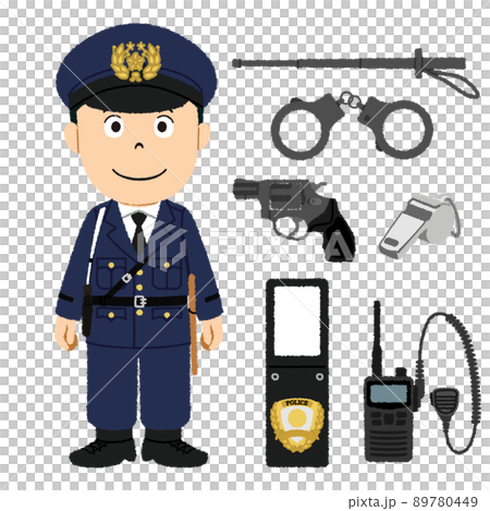 警察官の男性イラスト 警察官の男性イラスト 89780449