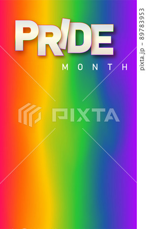 LGBTQ pride month. Pride text label on blurred rainbow background. Human rights or diversity concept. LGBT event banner design template. LGBTQ pride month. Pride text label on blurred rainbow background. Human rights or diversity concept. LGBT event banner design template. 89783953