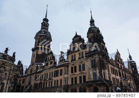 ドイツ　ドレスデンの旧市街のドレスデン城 89785407
