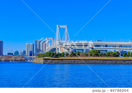 【東京の都市風景】お台場周辺の都市風景 89786004