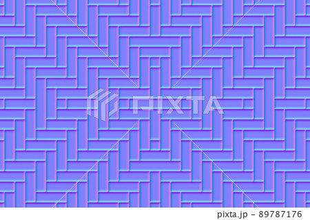 Normal map seamless pattern of rattan lattice basket 89787176