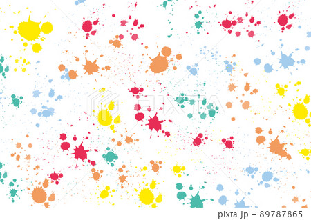 インク　テクスチャ　カラフル　素材 89787865