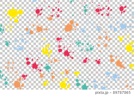 インク　テクスチャ　カラフル　素材 89787865