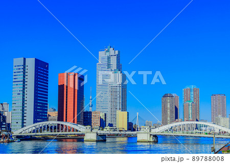 【東京の都市風景】勝鬨橋 【東京の都市風景】勝鬨橋 89788008