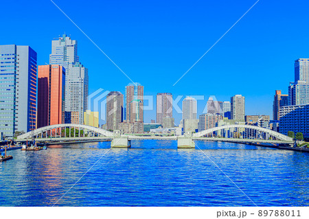 【東京の都市風景】勝鬨橋 89788011