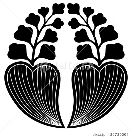 家紋です。田村車前草(おおばこ)といいます。 家紋です。田村車前草(おおばこ)といいます。 89789002