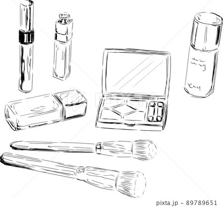 化粧品セット　線画 89789651