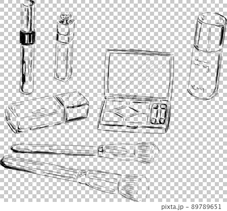 化粧品セット　線画 89789651