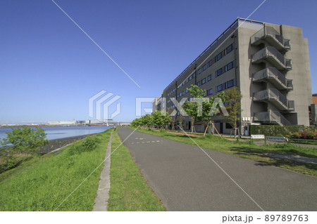 川崎キングスカイフロント 東急REIホテル川辺のサイクリング・ジョギングロード 89789763