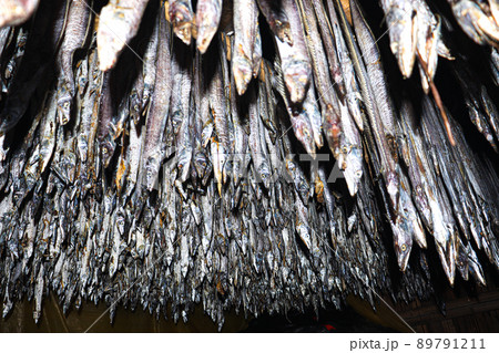 tasty dried and salted fish stock tasty dried and salted fish stock 89791211