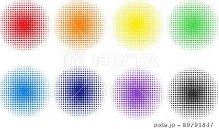 ドット 水玉 アメコミ スクリーントーン 虹色 レインボー ドット 水玉 アメコミ スクリーントーン 虹色 レインボー 89791837