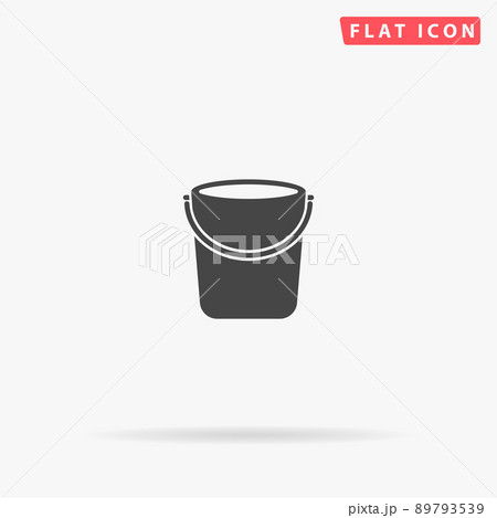 Bucket flat vector icon 89793539