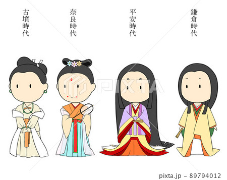 貴族の女性の衣装 89794012