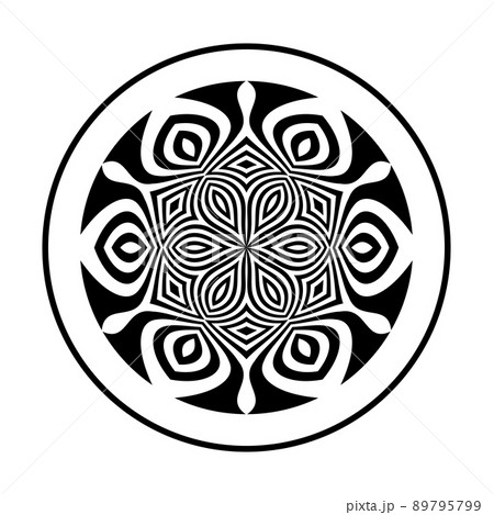 Abstract decorative geometric circle pattern. 89795799