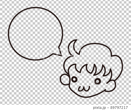 Boy_line drawing 03 Boy_line drawing 03 89797217